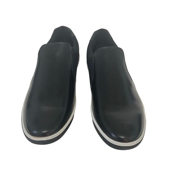 Zanzara Black Men Lucky Slip-On Sneaker Size 12 Soft Leather Padded insole New - Picture 7 of 13